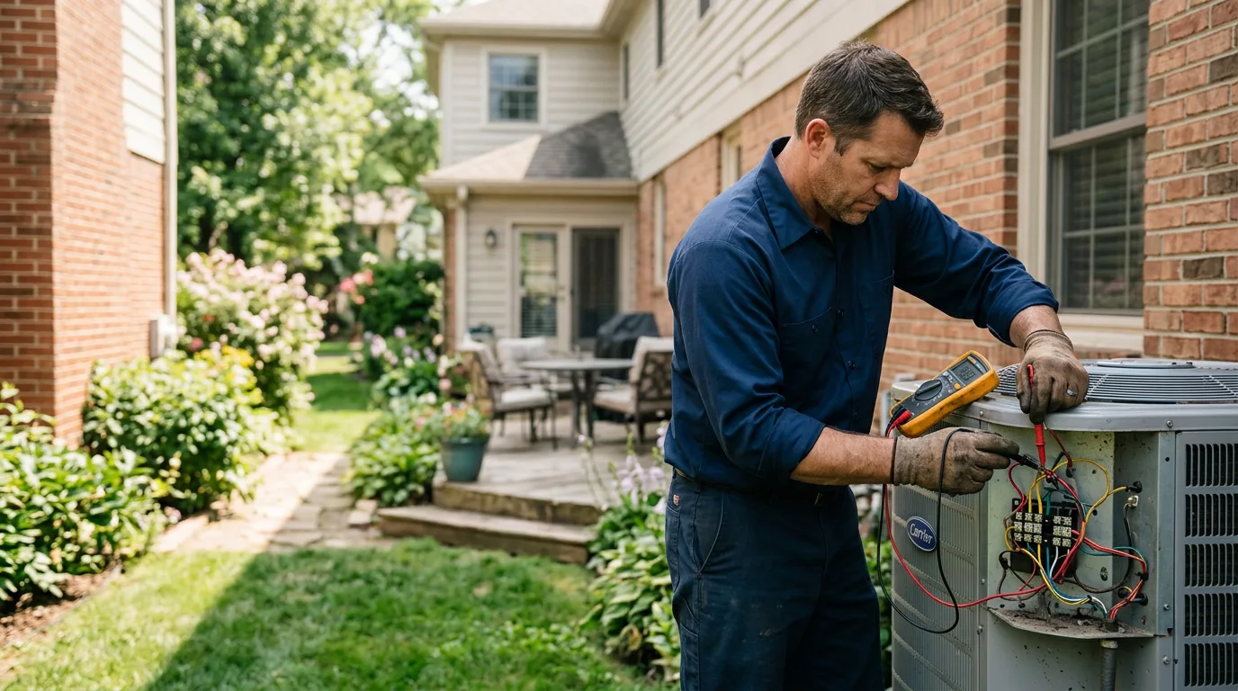 HVAC technician working near Ulm, AR